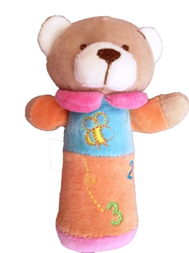BB Marokfigura maci plüss 13cm sípoló él narancs 