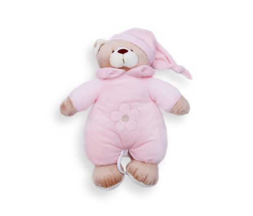 BB Plüss zenélő maci 30 cm rózsaszín