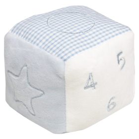  Csörgő kocka 8*8*8 cm kék