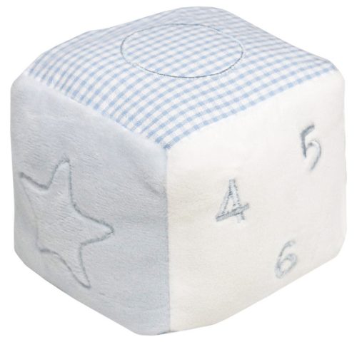  Csörgő kocka 8*8*8 cm kék