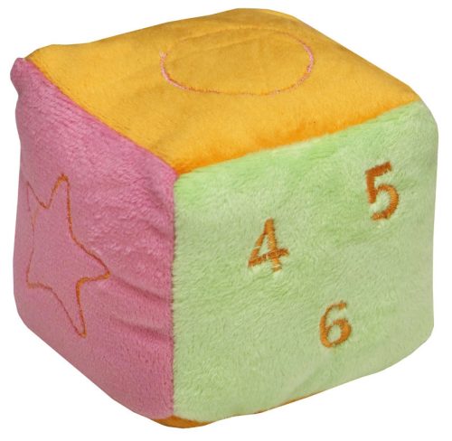 Csörgő kocka 8*8*8 cm színes