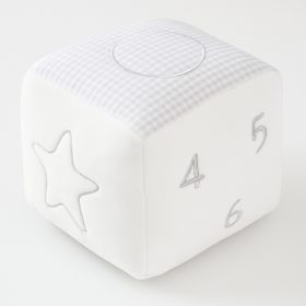  Csörgő kocka 8*8*8 cm szürke 