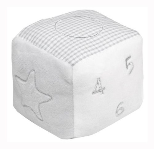  Csörgő kocka 8*8*8 cm szürke 