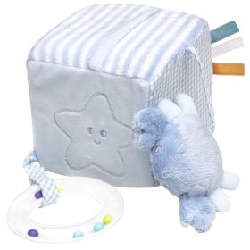 55043724 Kocka 3D-s tengeri állatokkal 10*10*10 cm kék