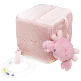   55043724 Kocka 3D-s tengeri állatokkal 10*10*10 cm rózsaszín