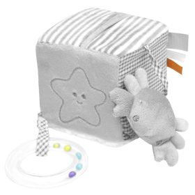 55043724 Kocka 3D-s tengeri állatokkal 10*10*10 cm szürke