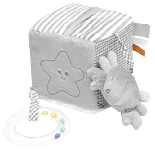 55043724 Kocka 3D-s tengeri állatokkal 10*10*10 cm szürke