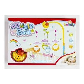 Fogantyús állatos műanyag zenélő forgó ejtőernyős 