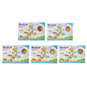 Műagyag forgó zenélő békás,csigás,maci, pillangó