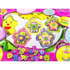 Állatos műanyag zenélő forgó játék 