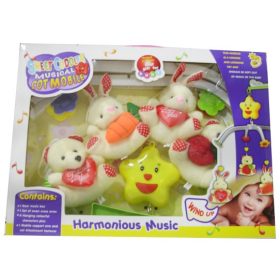 Plüss szerelmes állatok forgó zenélő 