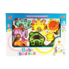 Műanyag forgó zenélő halacskás villogó házikóval 