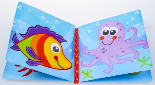 BabyBruin bath toy baby book 12+ BPA free 