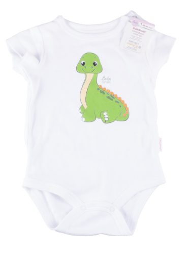 BabyBruin® MINTÁS 100% pamut kombidressz OEKO TEX minősítéssel, rövid ujjú 86-os dinó 