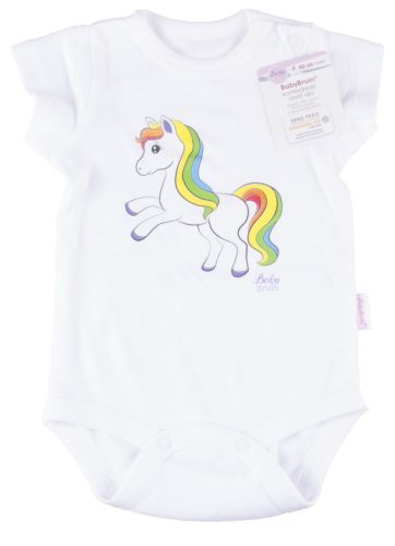 BabyBruin® MINTÁS 100% pamut kombidressz OEKO TEX minősítéssel, rövid ujjú 86-os lovacska