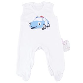   BabyBruin® MINTÁS  100% pamut ujjatlan rugi lábfejes OEKO TEX minősítéssel, rövid ujjú 56-os autó