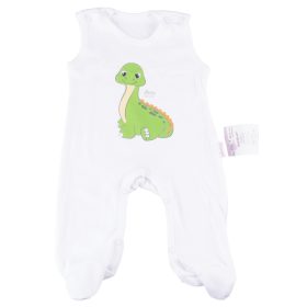   BabyBruin® MINTÁS  100% pamut ujjatlan rugi lábfejes OEKO TEX minősítéssel, rövid ujjú 56-os dinó 