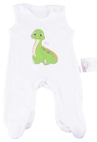 BabyBruin® MINTÁS  100% pamut ujjatlan rugi lábfejes OEKO TEX minősítéssel, rövid ujjú 56-os dinó 