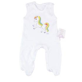   BabyBruin® MINTÁS  100% pamut ujjatlan rugi lábfejes OEKO TEX minősítéssel, rövid ujjú 56-os unikornis