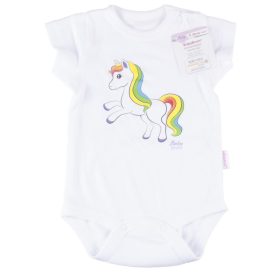   BabyBruin® MINTÁS 100% pamut kombidressz OEKO TEX minősítéssel, rövid ujjú 68-es lovacska