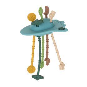   Petite&Mars Szilikon érzékszervi játék Crazy Rocket Misty Green 10m+