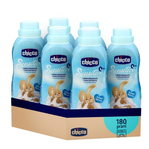 6x CHICCO Öblítő koncentrált Sweet Powder 750 ml (6x30 mosás)