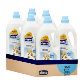   6x CHICCO Öblítő koncentrált Sweet Powder 1,5 l (60 mosás)