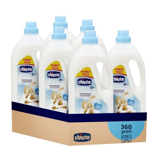 6x CHICCO Öblítő koncentrált Sweet Powder 1,5 l (60 mosás)