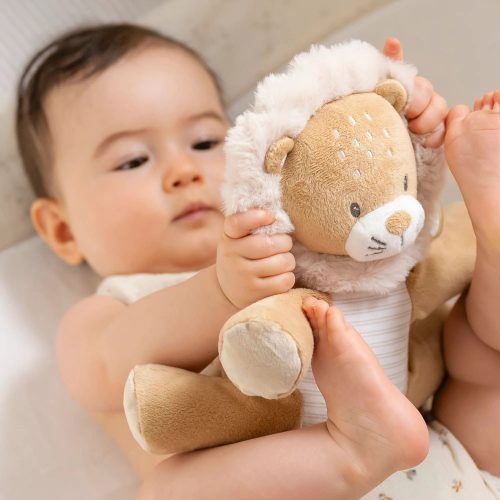 Nattou felhúzós zenélõ játék plüss nagy Flo, Ernest and Oli - Ernest, az oroszlán