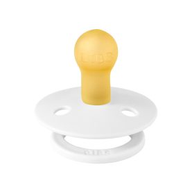   BIBS játszócumi - Colour natúr kaucsuk 0-6 hó hófehér 1 db tasakban