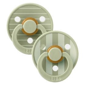   BIBS játszócumi - Studio PIN Colour natúr kaucsuk 6-18 hó zsálya mix 2 db