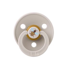   BIBS játszócumi - Studio Méhecske Colour natúr kaucsuk 18-36 hó gombaba 1db tasakban