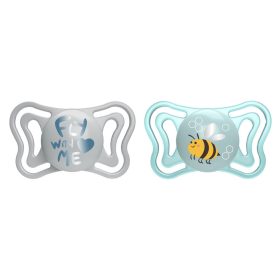 CHICCO Cumlíky Physio Light silikónové modré 2-6m, 2 ks