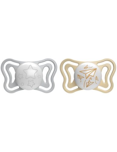 CHICCO Physio Light szilikon éjszakai cumi 6-16h, 2db