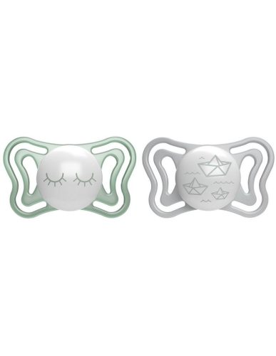 CHICCO Physio Light szilikon éjjeli cumi 16-36m, 2db