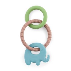 PETITE&MARS Szilikon rágóka Elefi Velvet Latte 0m+