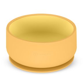   PETITE&MARS Kétszínű szilikon tál Take&Match Intense Ochre 6m+