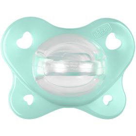   CHICCO Physio Dual Soft szilikon cumi, semleges, 0–2 hó, 1 db