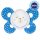 CHICCO Physio Comfort szilikon fiú cumi - macska 1 db, 6-16 m