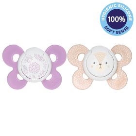   CHICCO Physio Comfort szilikon cumilány - pöttyös/pöttyös 2 db, 6-16 m
