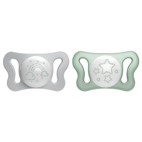   CHICCO Physio Micro Micro szilikon cumi 0-2m éjszakai cumi, 2 db
