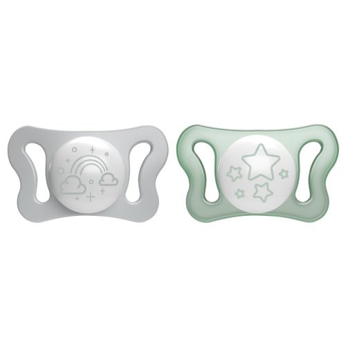 CHICCO Physio Micro Micro szilikon cumi 0-2m éjszakai cumi, 2 db