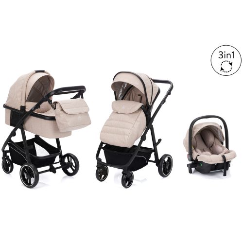 Fill multifunkciós babakocsi Jaguar beige melange 775-09