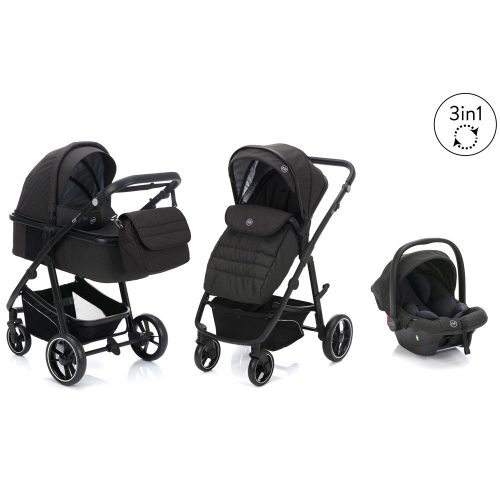 Fill multifunkciós babakocsi Jaguar sötétszürke melange 775-17