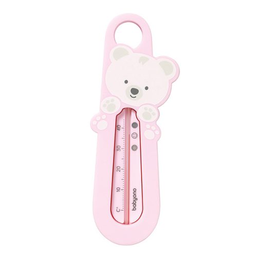 BABYONO Vízhőmérő- mackó, rózsaszín