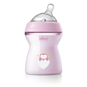 CHICCO Natural Feeling cumisüveg 250 ml lány 2m+