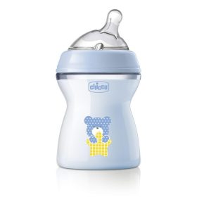 CHICCO Natural Feeling cumisüveg 250 ml fiú 2m+