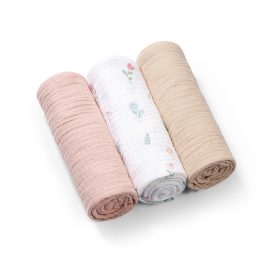   BABYONO Plienky mušelínové Super Soft 3 ks, Pink 70 x 70 cm