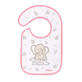 BABYONO Előke Frottír, közepes, vízálló elefánt 6hó+