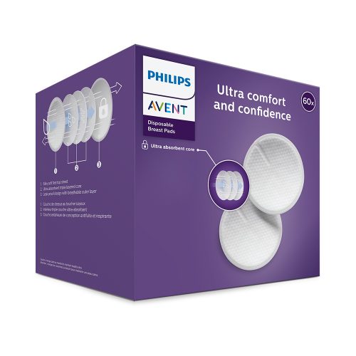 Philips Avent SCF254/61 Eldobható melltartóbetét 60 db (Fehér)